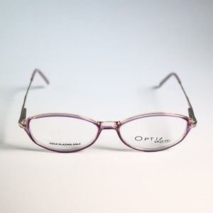 OPTI LUX cold glazing 5844 C2 51-15/17 135 slim pink purple eyeglasses frame N11